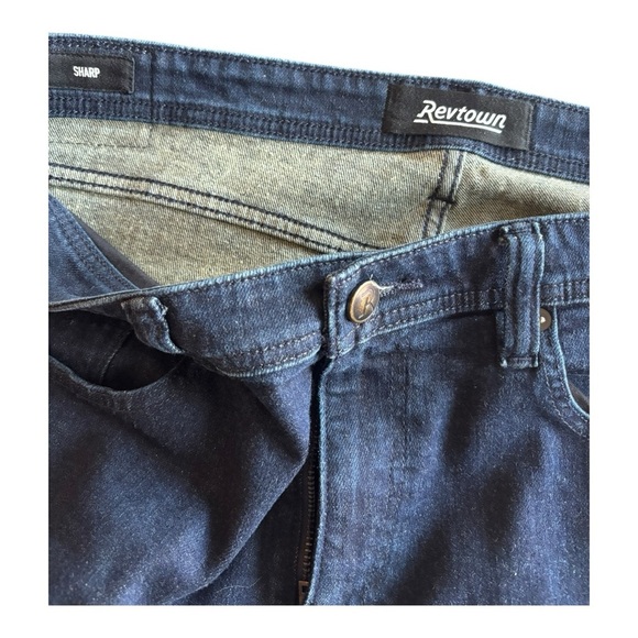 REVTOWN SHARP JEANS Washed Indigo decade Denim Size W38 L30 - Picture 4 of 12